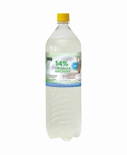 Средство моющее Соляная кислота 14% BARRO 5,0л