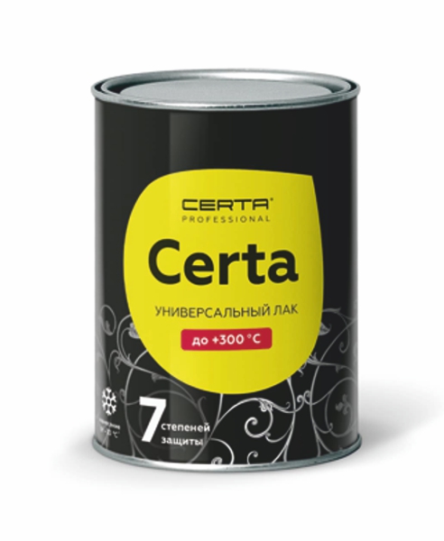 Лак универсальный "7 степеней защиты" до 300°С CERTA (аэрозоль)