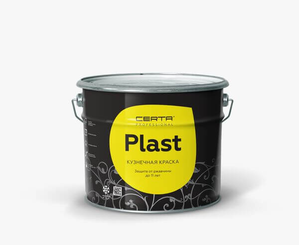 Кузнечная краска CERTA PLAST полуглянцевая